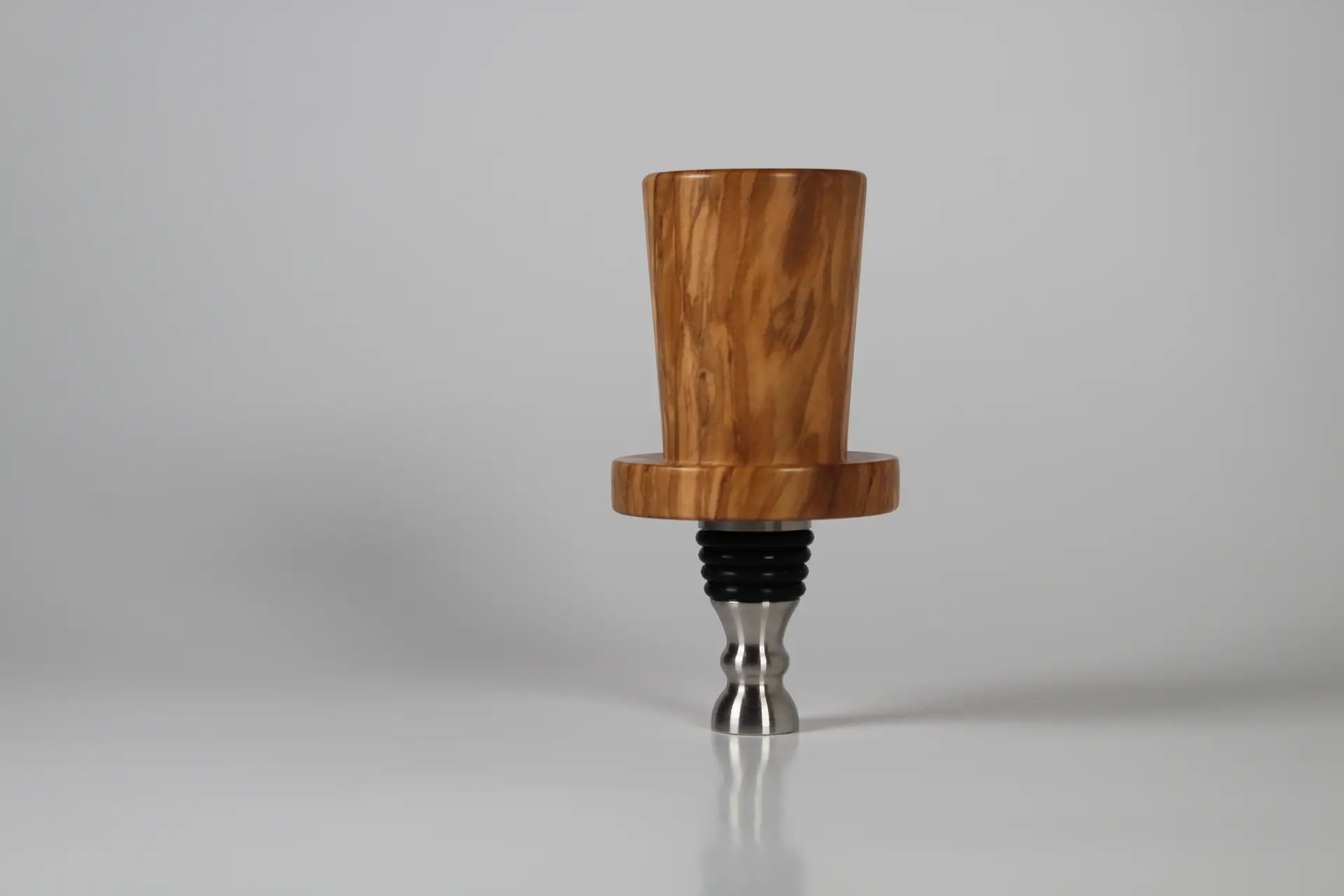 Hand Turned Wooden Wine Stoppers – Stainless Steel Stopper & Signature Woods - Image 2