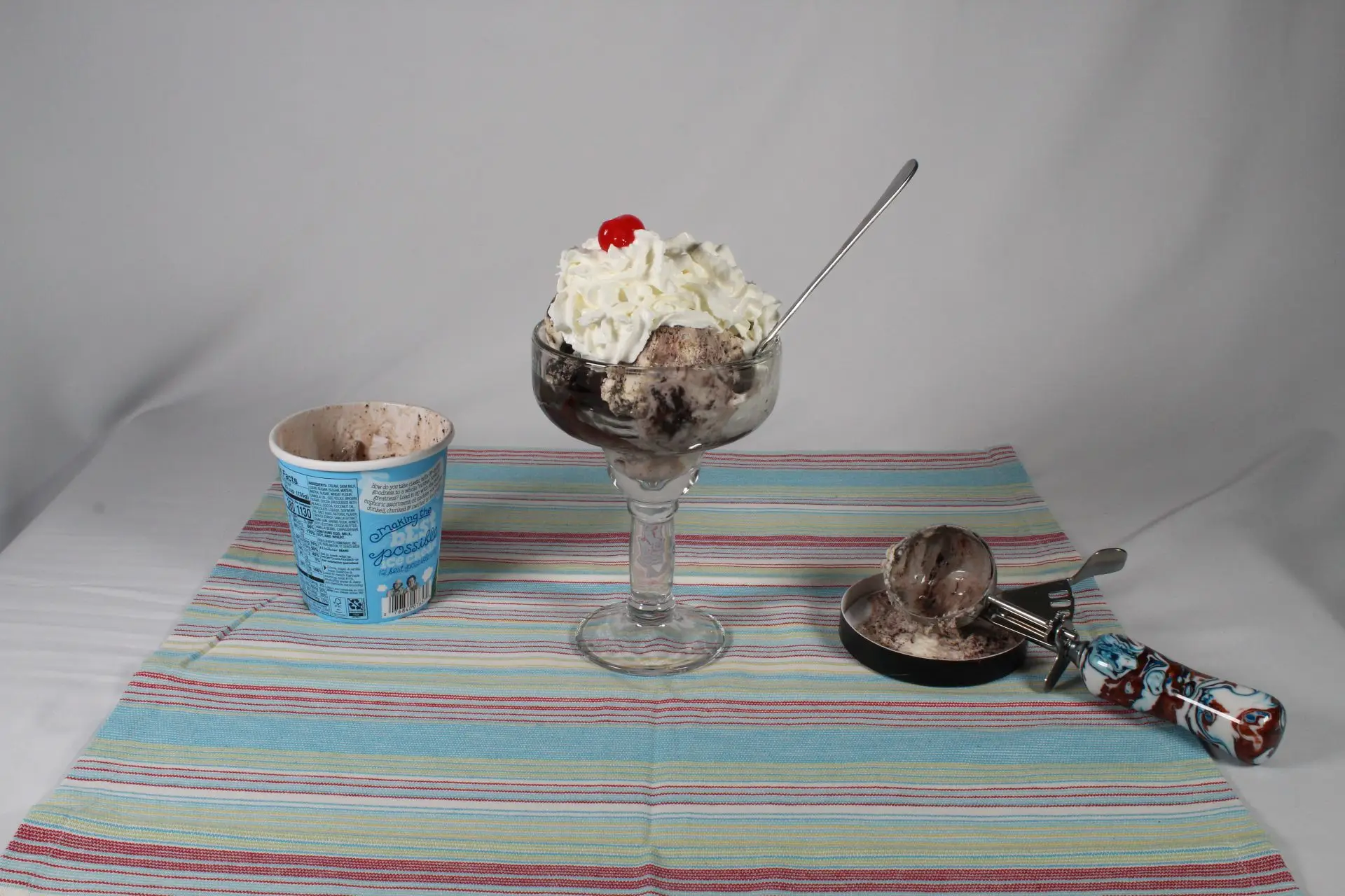 Hand Turned Acrylic Ice Cream Scoop