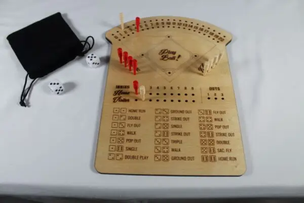 Baseball Dice Board Game